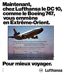 Publicit Lufthansa 1974