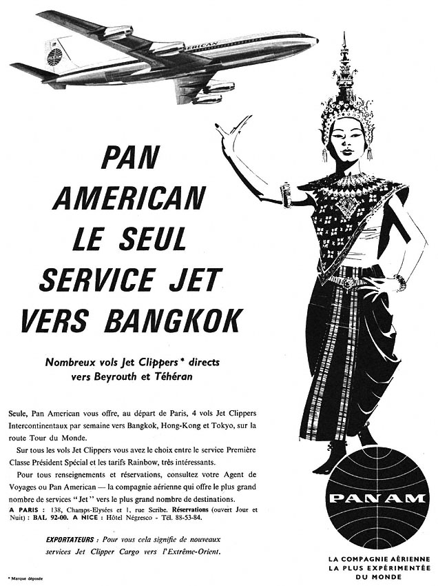 Publicité Pan American 1960