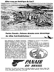 Publicit Panair do Brazil 1952