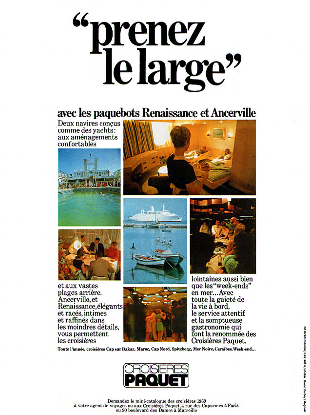 Publicité Paquet 1968