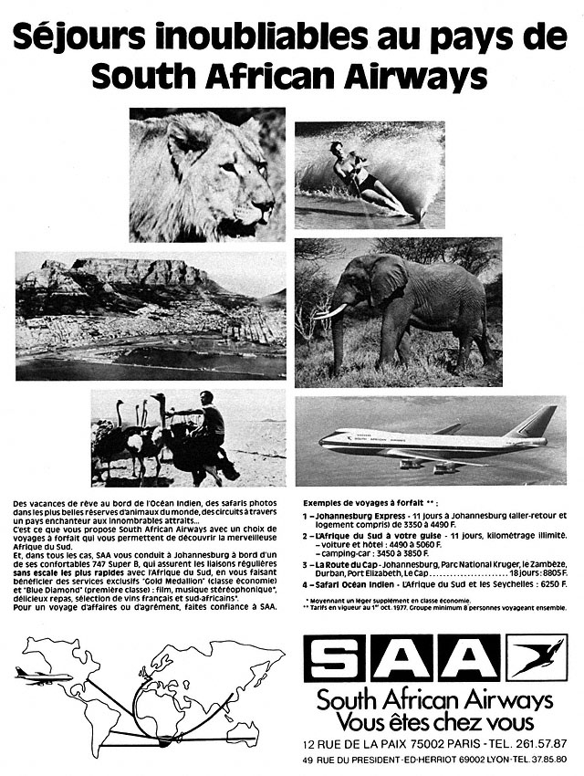 Publicité Saa 1977