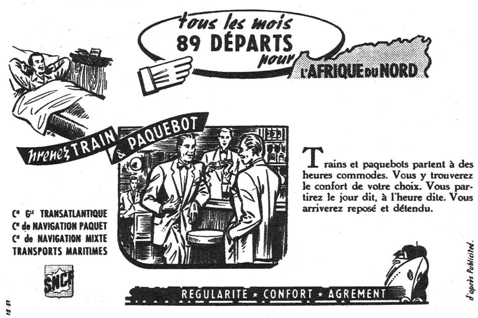 Publicité Sncf 1951