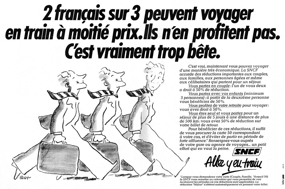 Publicité Sncf 1979