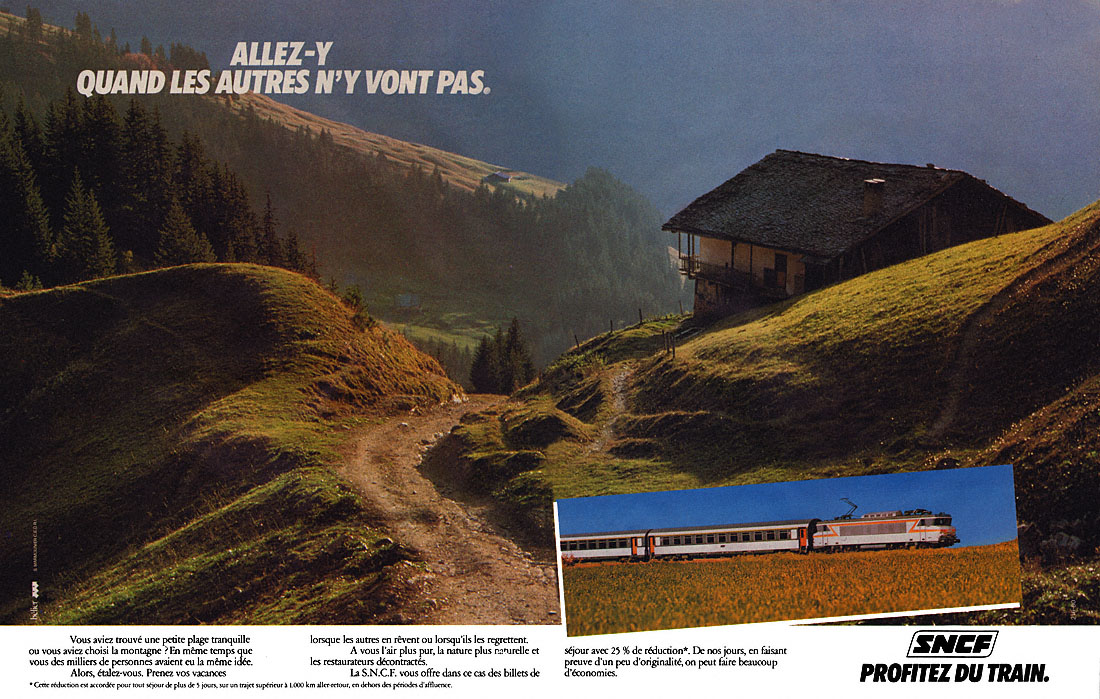 Publicité Sncf 1980