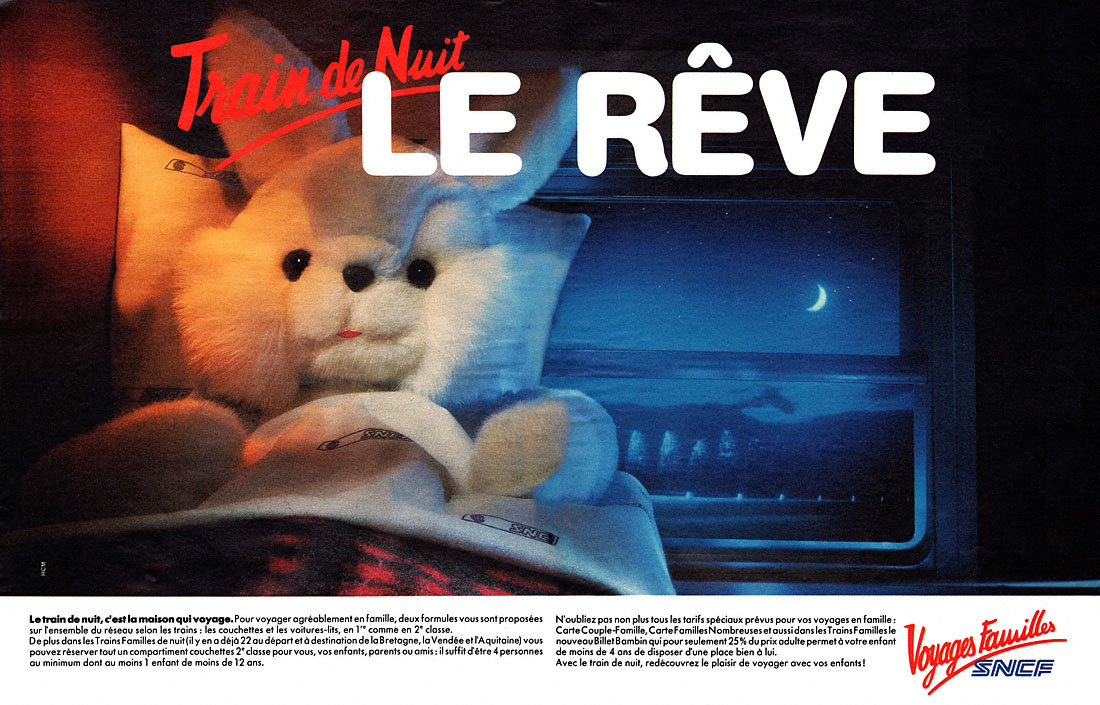 Publicité Sncf 1985