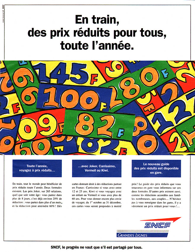 Publicité Sncf 1993