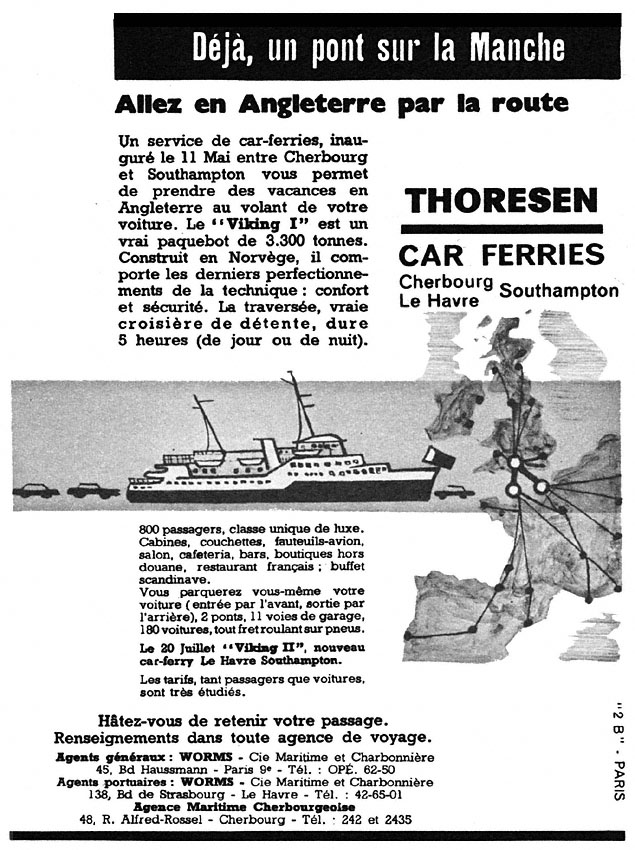 Publicité Thoresen 1964