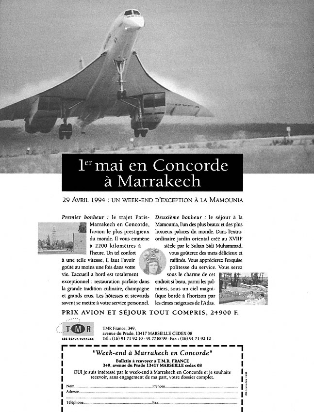 Publicité Tmr 1994