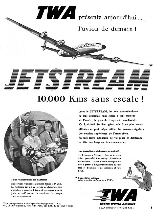 Publicité Twa 1957