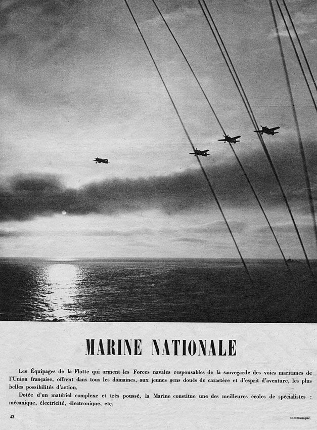 Publicité Armees 1952