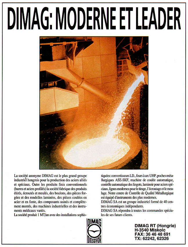 Publicité Industrie 1992
