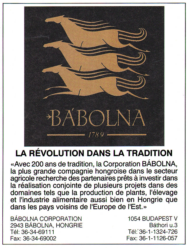 Publicité Industrie 1992