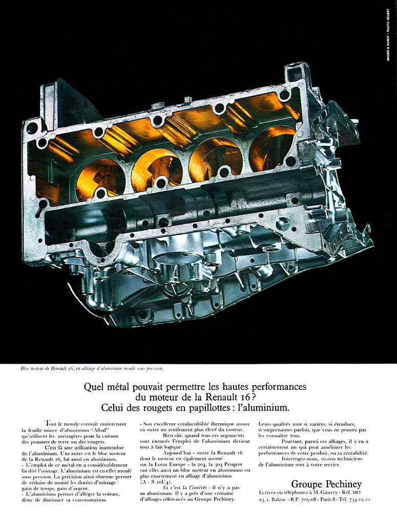 Publicit� Pechiney 1970