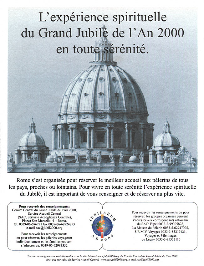 Publicité Religions 1999